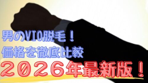 メンズVIO脱毛：2026年最新価格比較ランキング